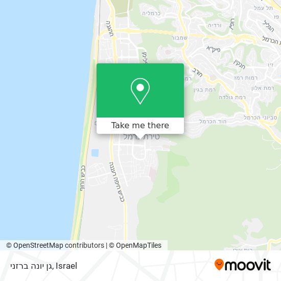 גן יונה ברזני map