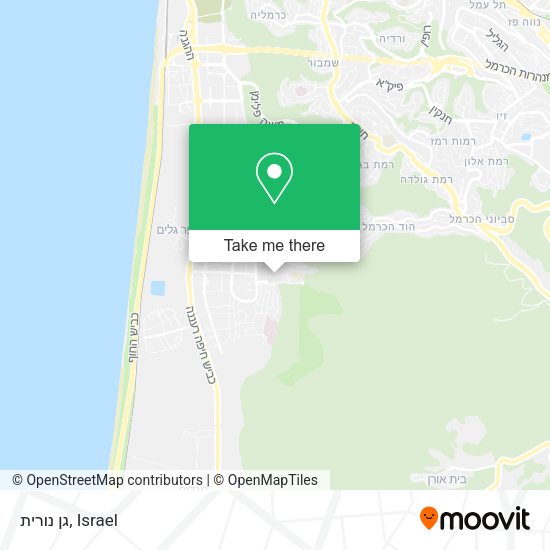 Карта גן נורית