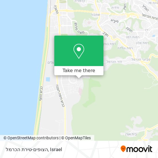 הצופים-טירת הכרמל map