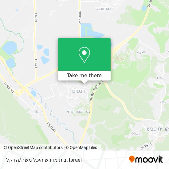 בית מדרש היכל משה/הדקל map