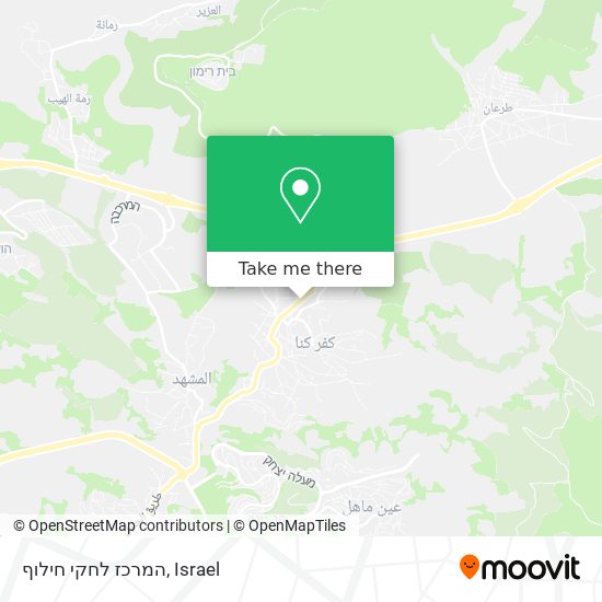 Карта המרכז לחקי חילוף