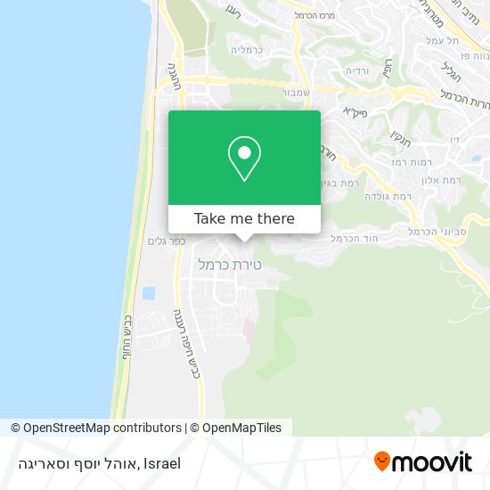 אוהל יוסף וסאריגה map