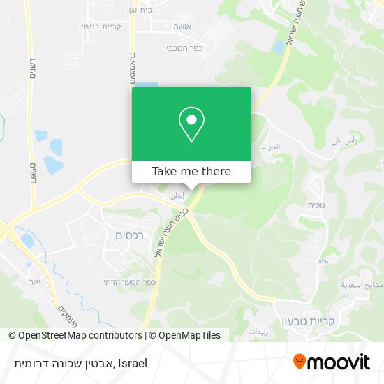 אבטין שכונה דרומית map