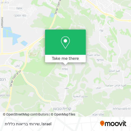 שירותי בריאות כללית map