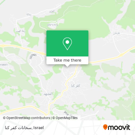 سخانات كفر كنا map