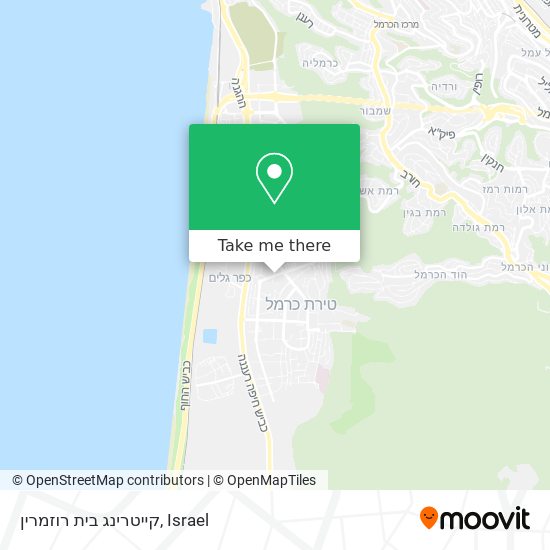 קייטרינג בית רוזמרין map