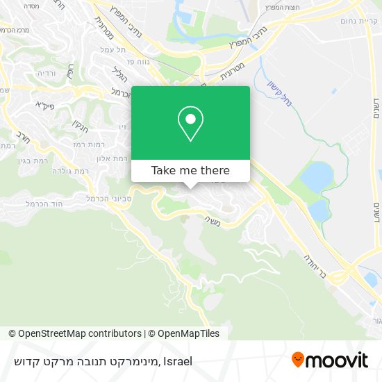 מינימרקט תנובה מרקט קדוש map