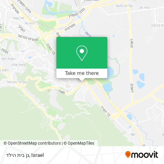 גן בית הילד map