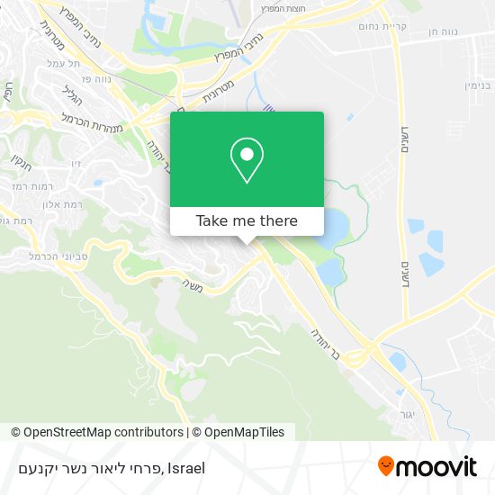 פרחי ליאור נשר יקנעם map