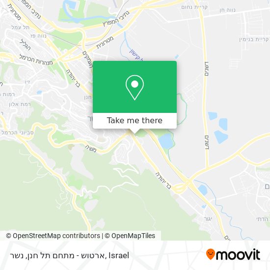 ארטוש - מתחם תל חנן, נשר map