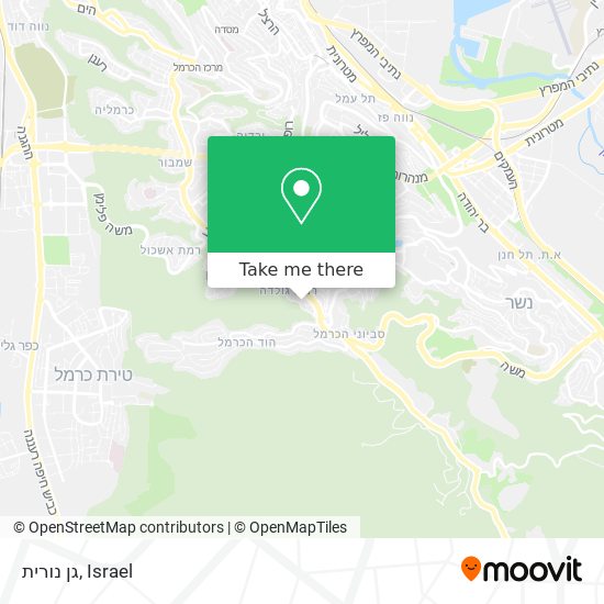 גן נורית map