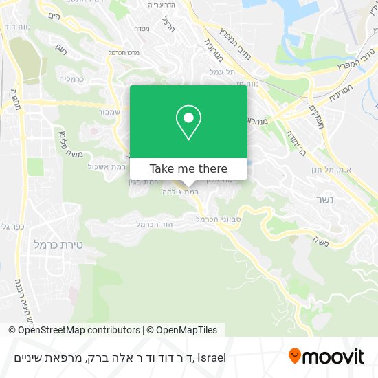 ד ר דוד וד ר אלה ברק, מרפאת שיניים map