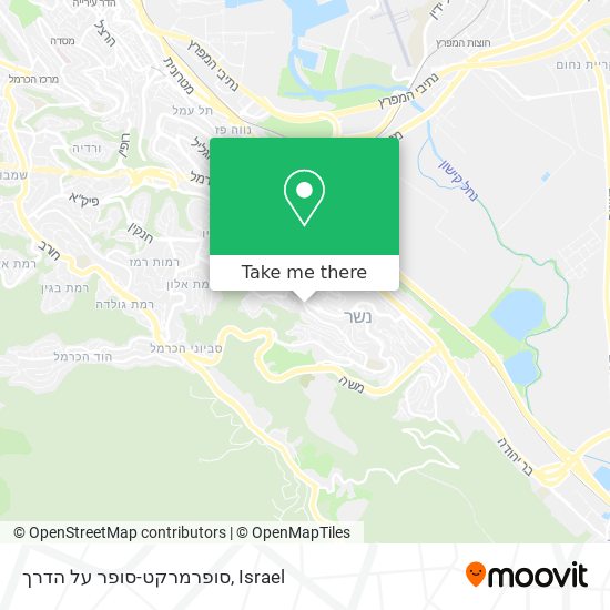 סופרמרקט-סופר על הדרך map