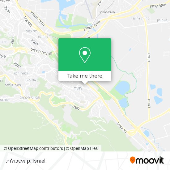 גן אשכולות map