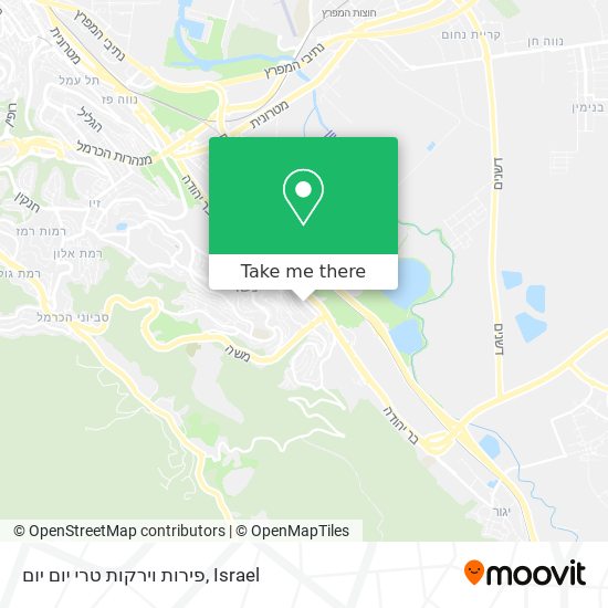 פירות וירקות טרי יום יום map