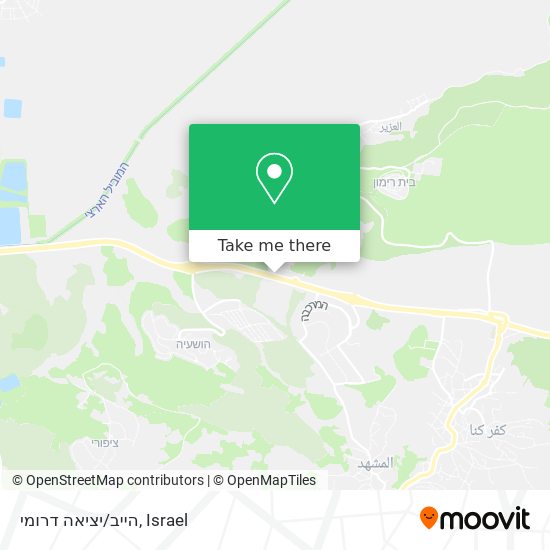 הייב/יציאה דרומי map