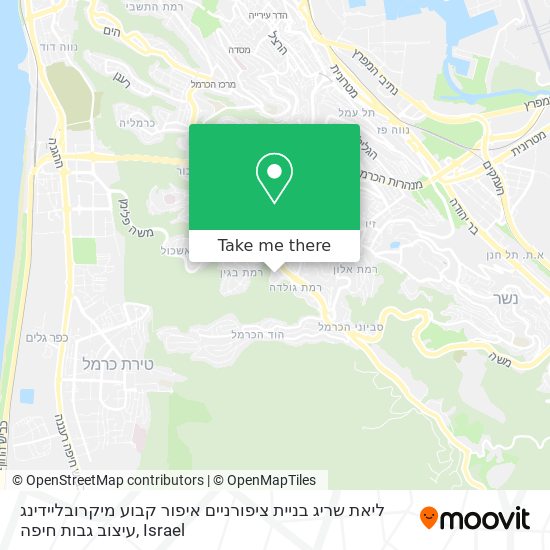 ליאת שריג בניית ציפורניים איפור קבוע מיקרובליידינג עיצוב גבות חיפה map