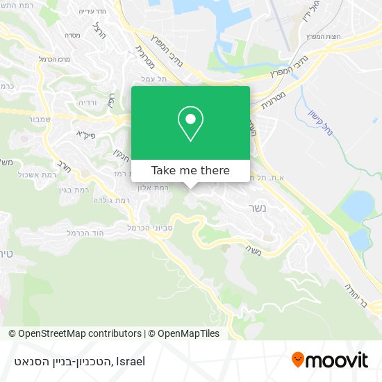 הטכניון-בניין הסנאט map