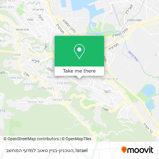 הטכניון-בניין טאוב למדעי המחשב map