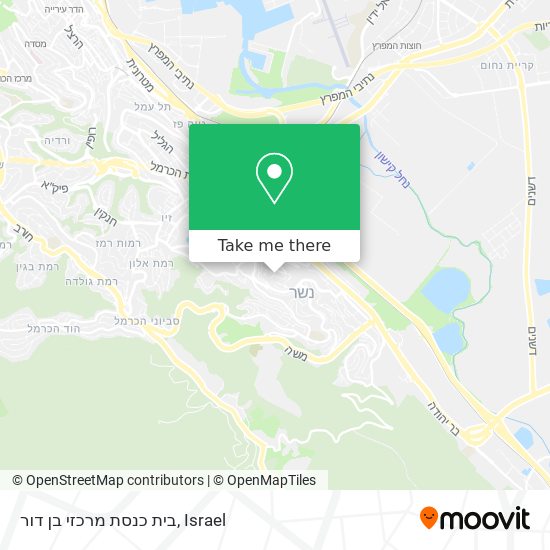 בית כנסת מרכזי בן דור map