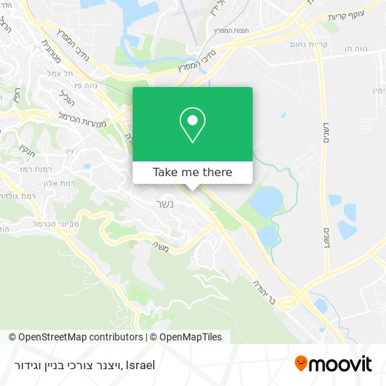 ויצנר צורכי בניין וגידור map