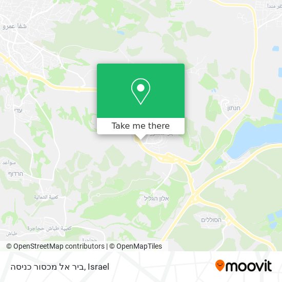 ביר אל מכסור כניסה map