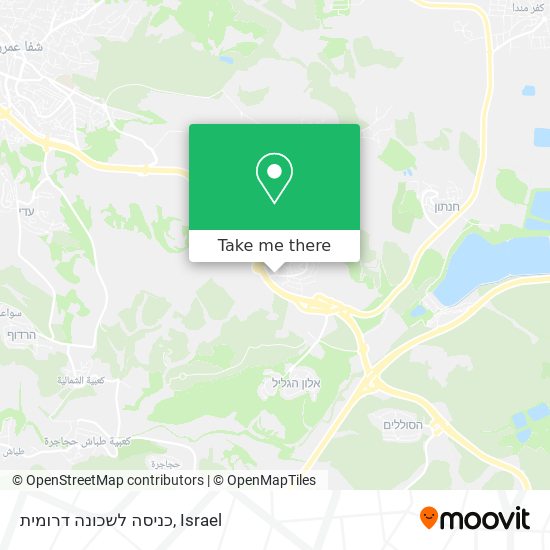 כניסה לשכונה דרומית map