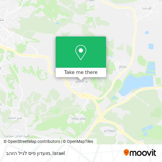 מועדון פיס לגיל הזהב map