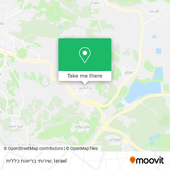 שירותי בריאות כללית map