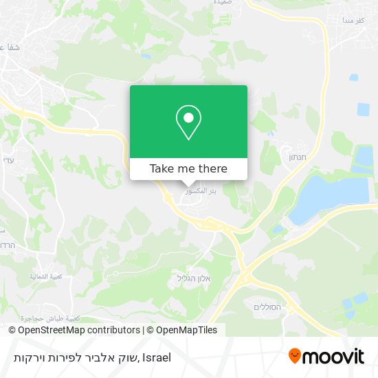 שוק אלביר לפירות וירקות map