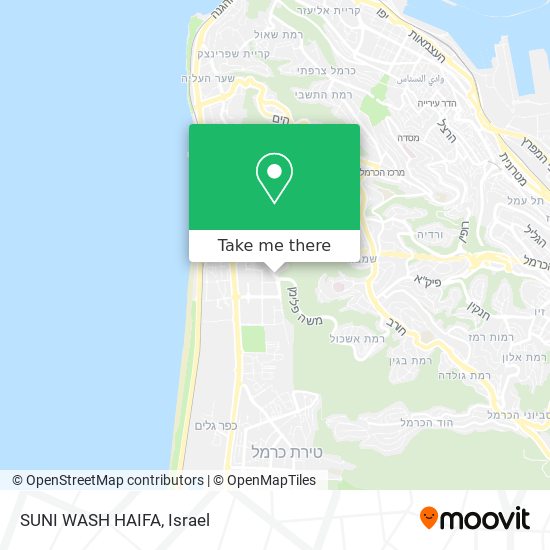 SUNI WASH HAIFA map