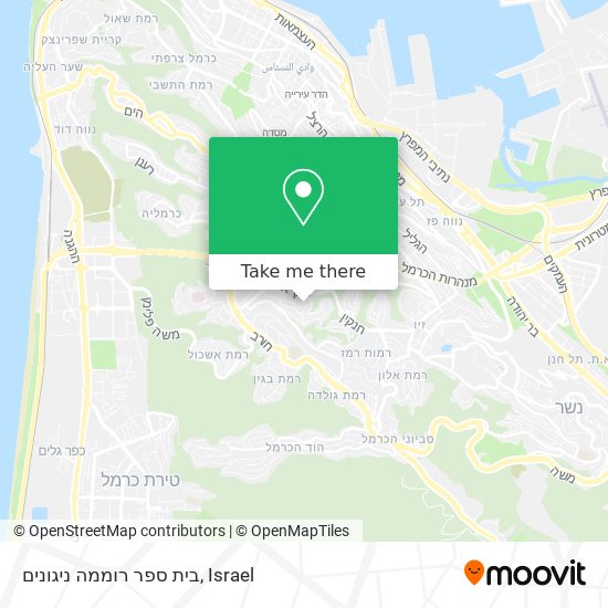 בית ספר רוממה ניגונים map