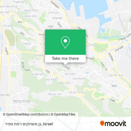 גן משחקים רמת ספיר map
