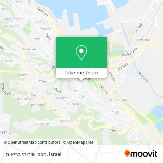 מכבי שירותי בריאות map