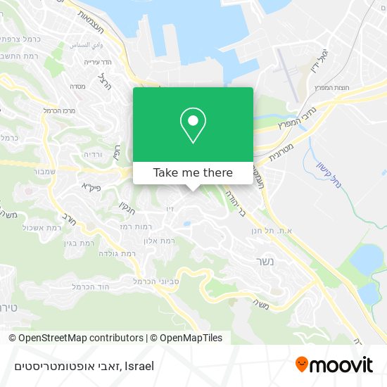 זאבי אופטומטריסטים map