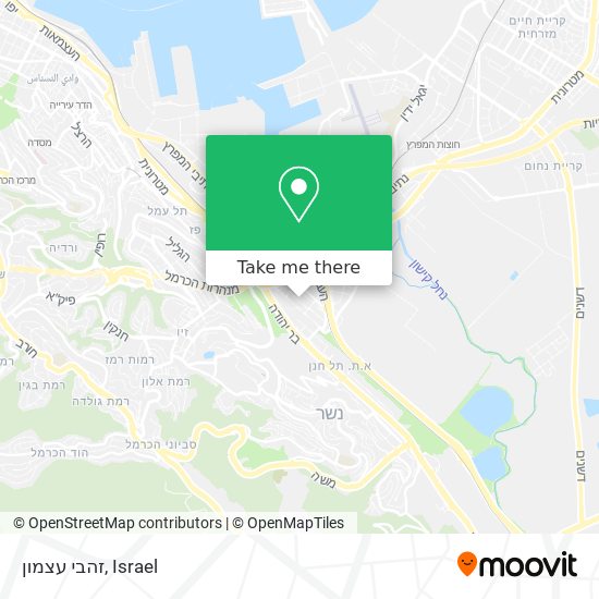 זהבי עצמון map