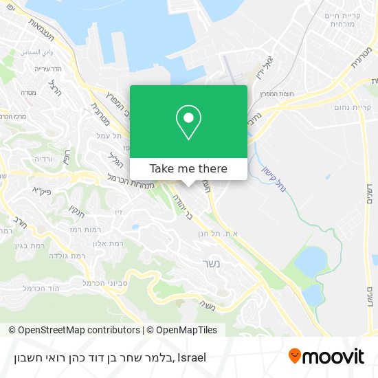 בלמר שחר בן דוד כהן רואי חשבון map