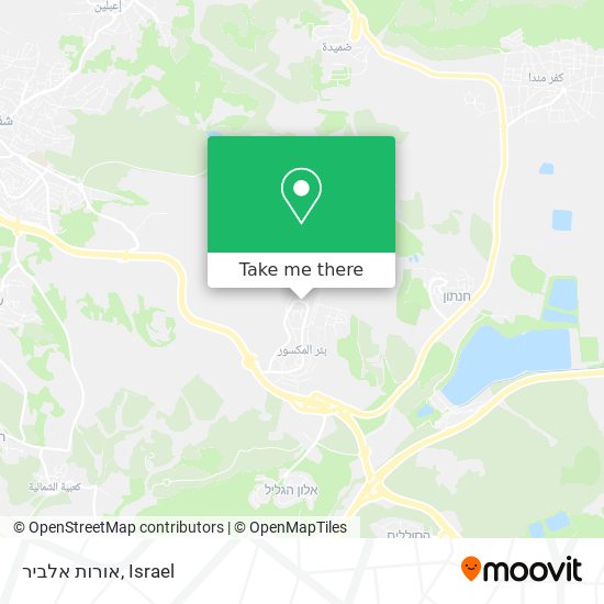 אורות אלביר map