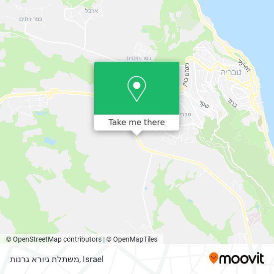 משתלת גיורא גרנות map