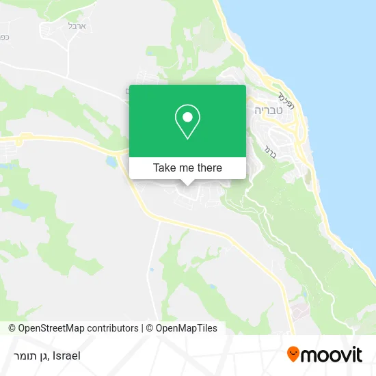 Карта גן תומר