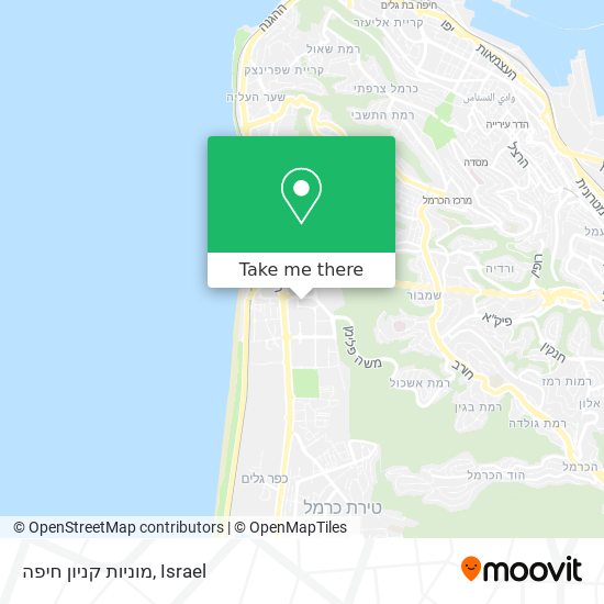 Карта מוניות קניון חיפה
