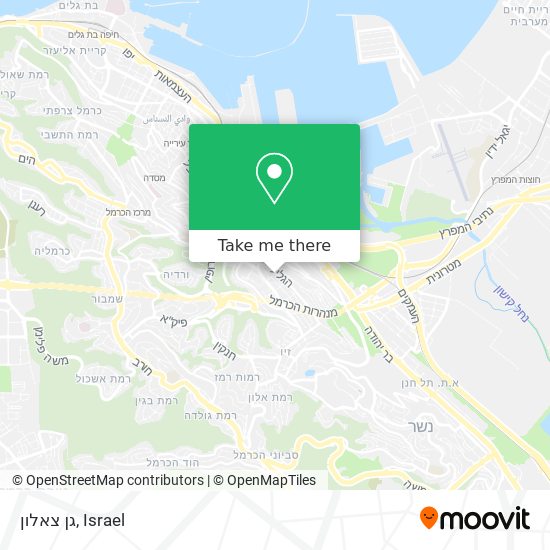 Карта גן צאלון
