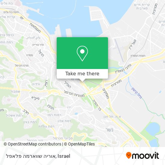 אוריה שווארמה פלאפל map