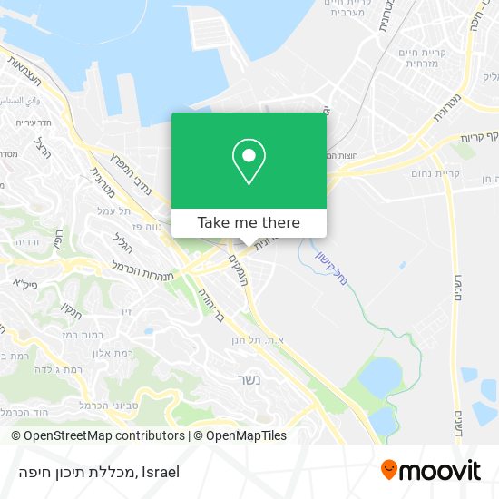 מכללת תיכון חיפה map