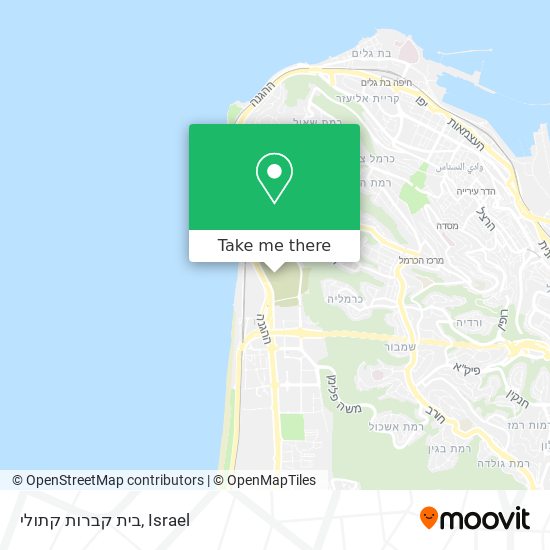 בית קברות קתולי map