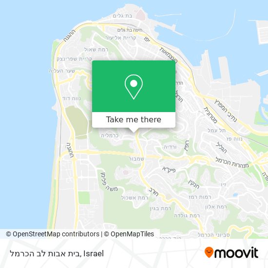 בית אבות לב הכרמל map