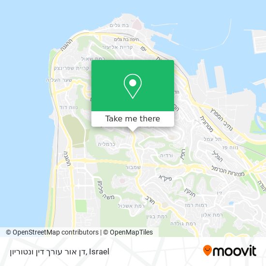 דן אור עורך דין ונטוריון map