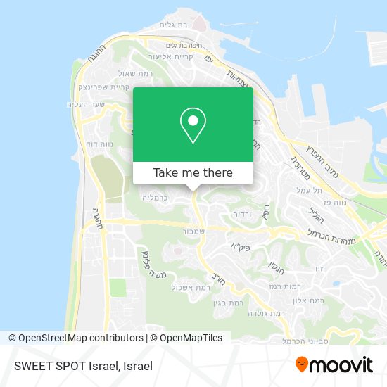 SWEET SPOT Israel map