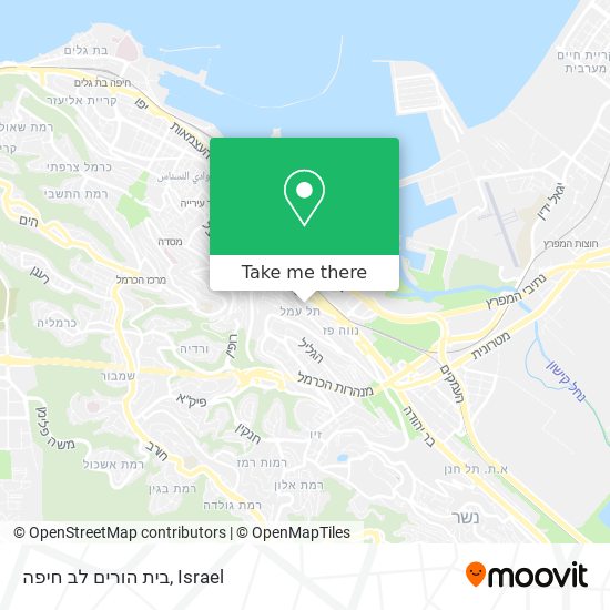 בית הורים לב חיפה map