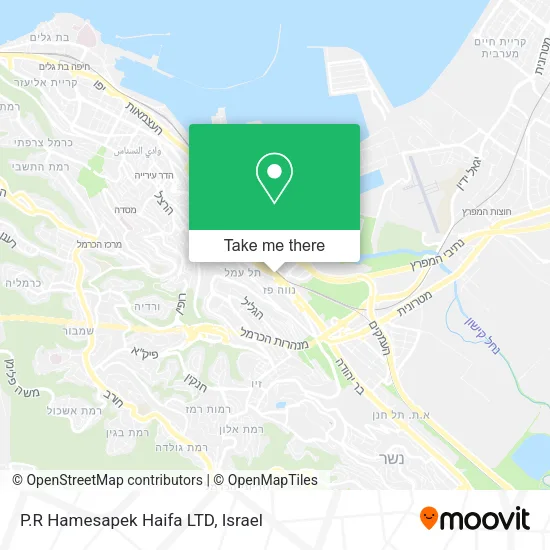 Карта P.R Hamesapek Haifa LTD